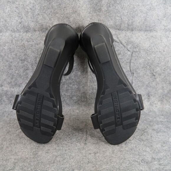 Kenneth Cole Shoes Womens 6 Sandal Wedge Pump Ankle Strap Fashion Reaction Black - Picture 10 of 14
